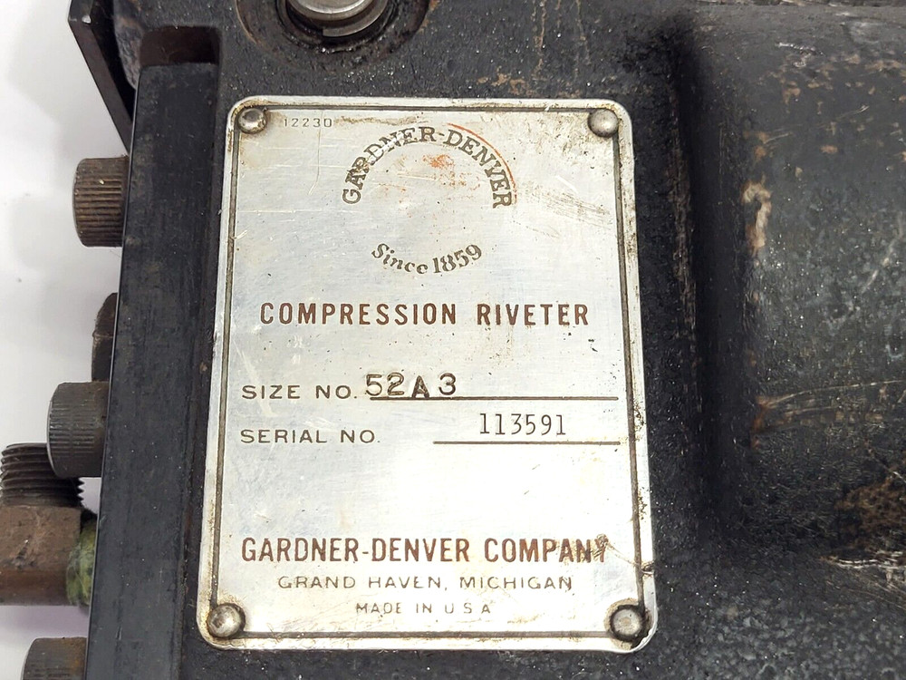Gardner Denver Co. 52A-3 Compression Riveter