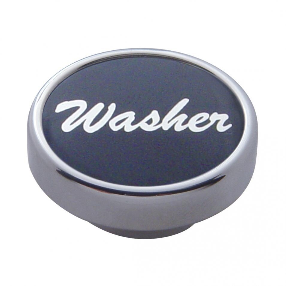 "Washer" Dash Knob - Black Aluminum Sticker