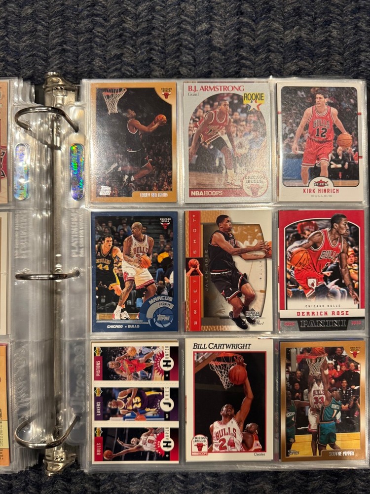 Basketball card binder collection