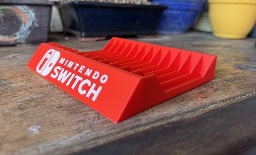 Nintendo Switch Game Holder Stand Holds 12 Cases 3D Printed Display Rack