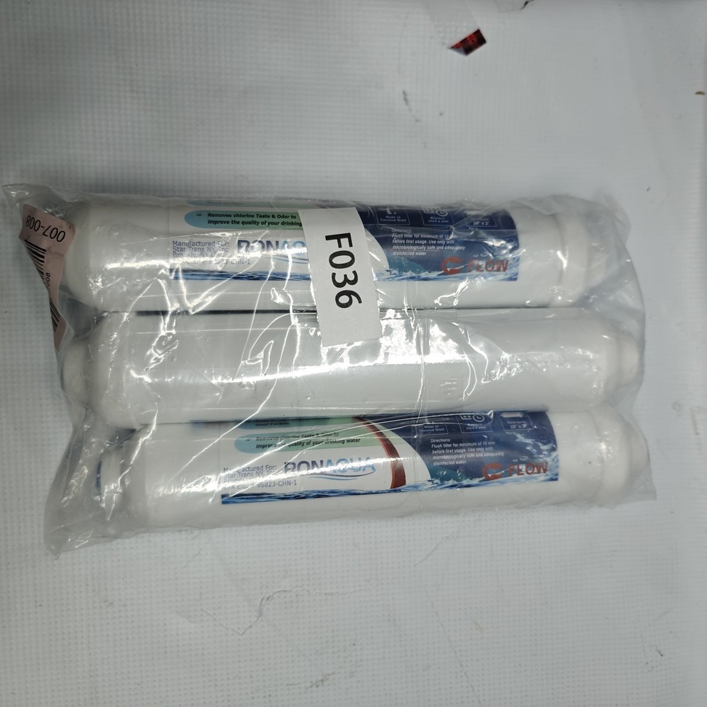 10-inch Universal Alkaline in-line Water Replacement Filter - 3 Pack - NEW