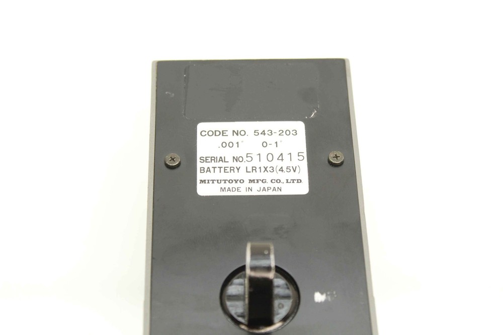 Mitutoyo 543-203 Dial Indicator .001"/ 0.01mm Resolution