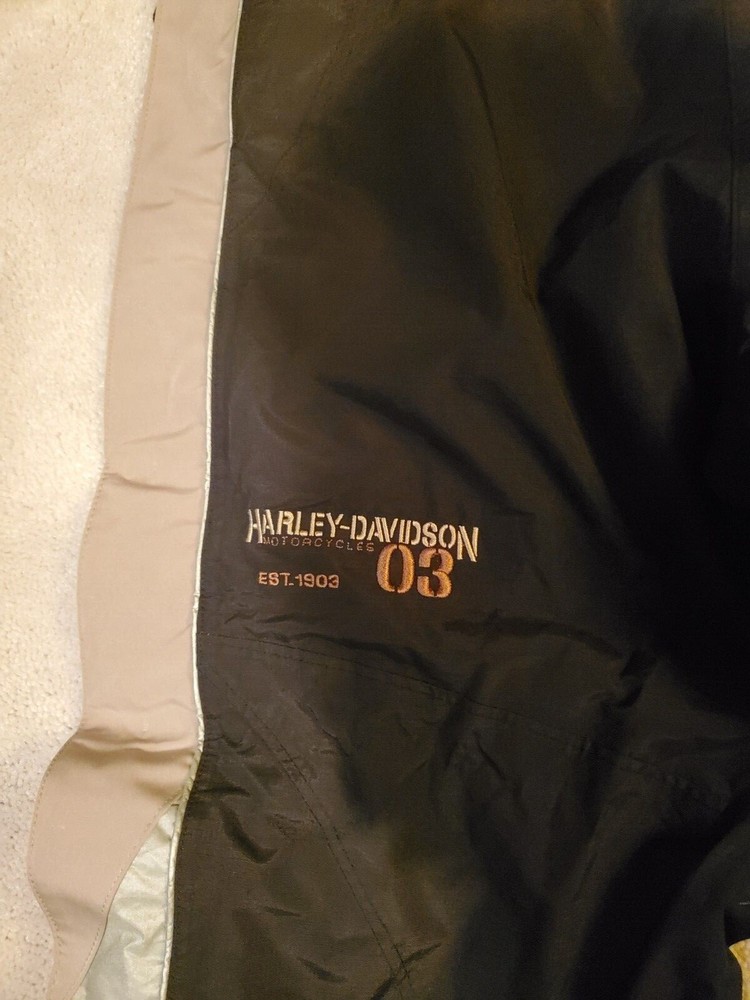 2003 Harley-Davidson Anniversary Edition reflective rain suit. Medium.