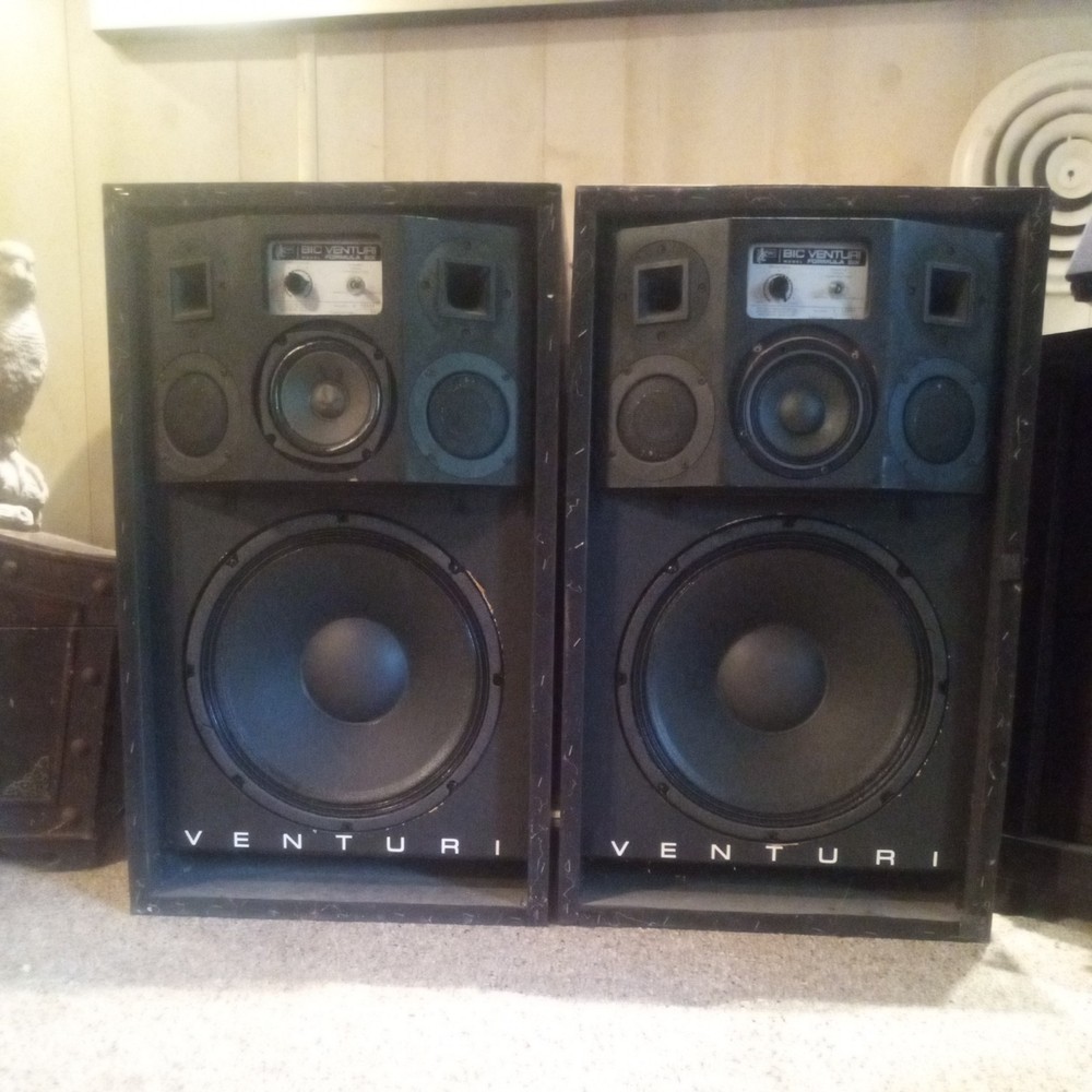 PAIR Vintage BIC Venturi Formula 6 Speakers
