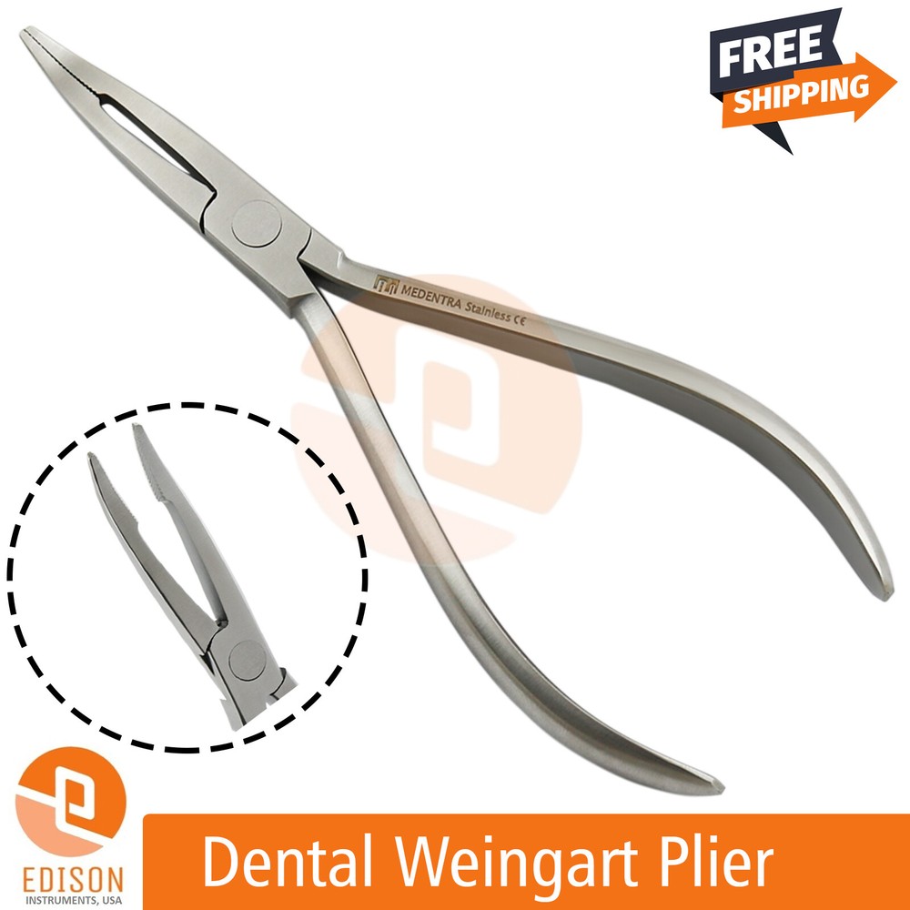 5Pcs Dental Orthodontic Instruments Mathieu Forceps Reverse Action Tweezers