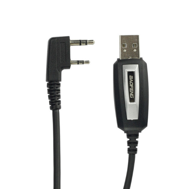 2pcs Walkie talkie programming cable K-head universal frequency writing line