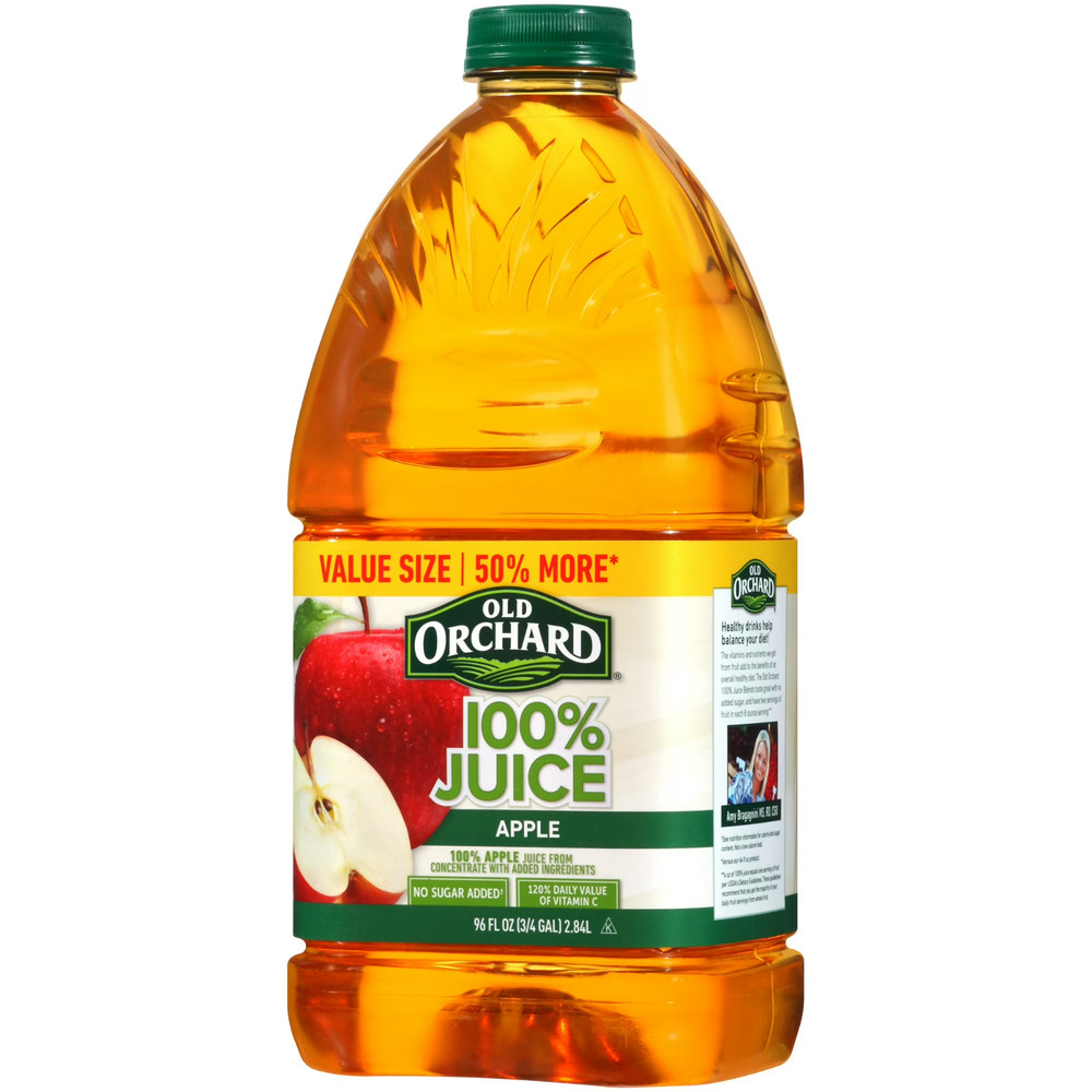 (2 pack) Old Orchard 100% Apple Juice, 96 Fl. Oz.