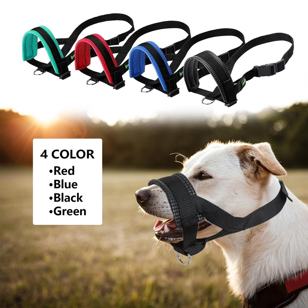 Lepark Nylon Dog Muzzle For Small,medium,large Dogs Prevent From