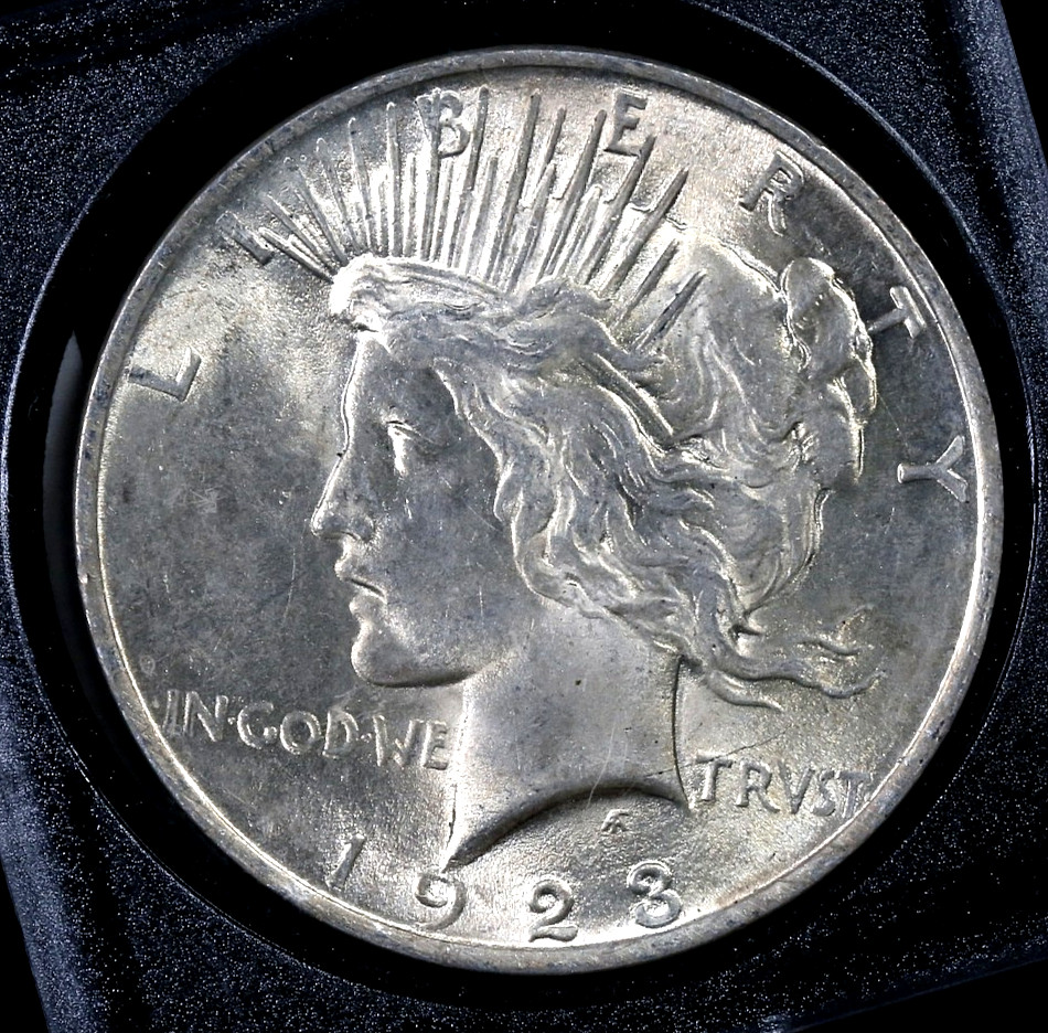 1923 Peace Silver Dollar - BU - Strong Luster - #003