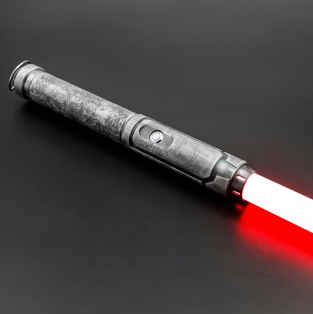 E29 Silver Weathered Proffie Lightsaber Smooth Swing Programmable with SD Card