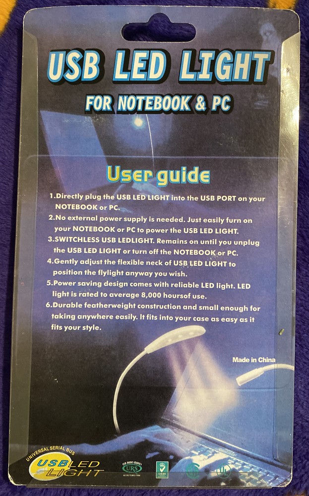 USB LED LIGHT For Notebook Or PC!! BRAND NEW!!!