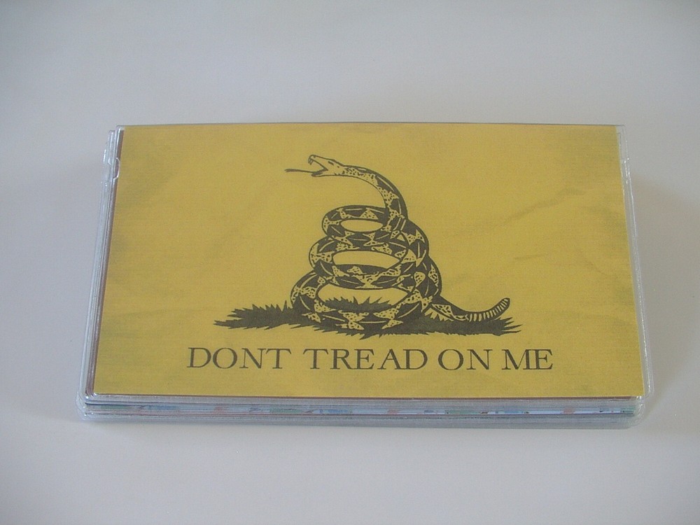 Don't Tread on Me Vinyl checkbook cover