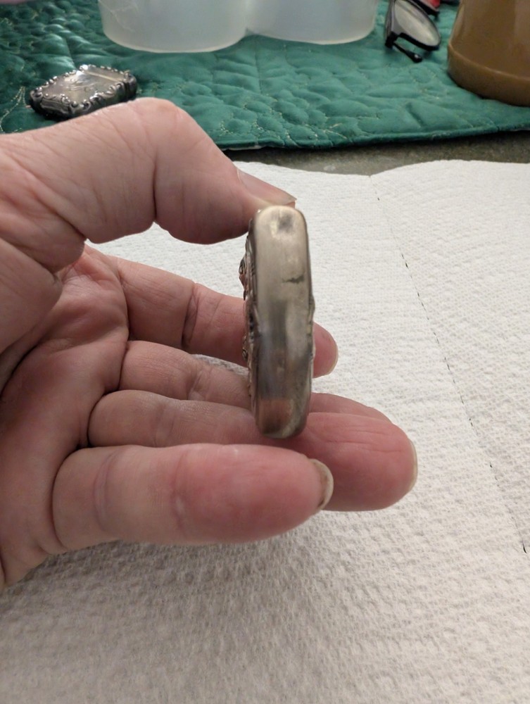 Gorham Sterling Silver Native American Match Safe/ Case