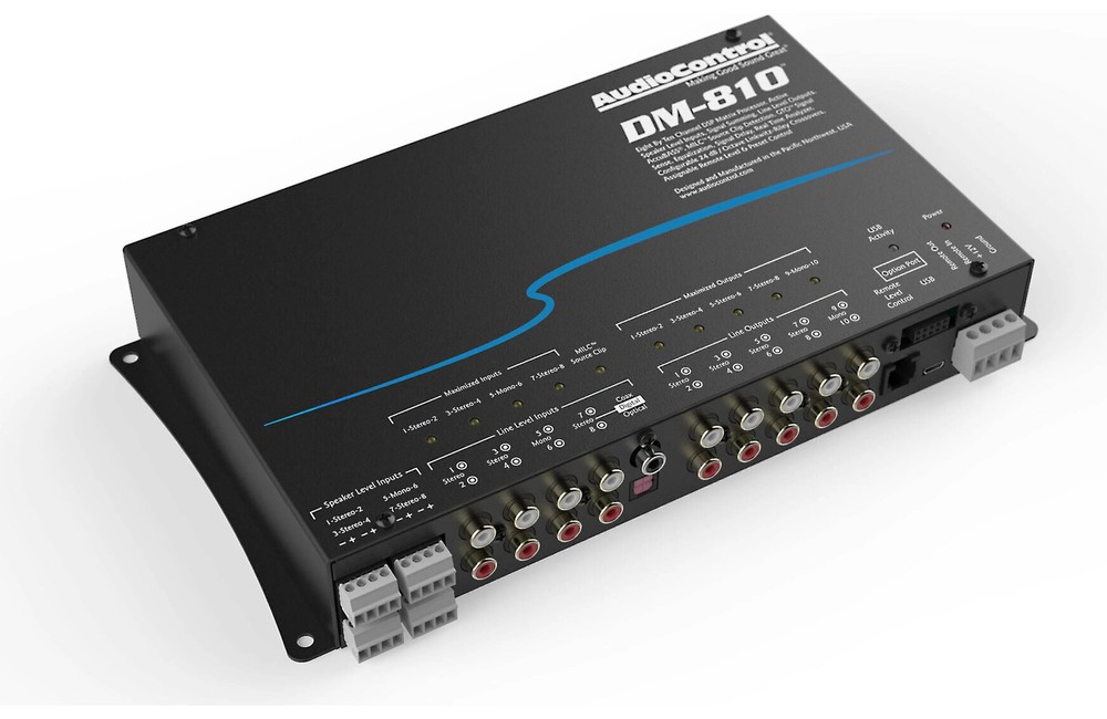 AudioControl DM-810 DSP Matrix Digital Signal Processor 8-CH Input/10-CH Output