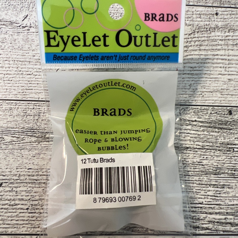 EyeLet OutLet Shape Brads 12/Pkg Tutu