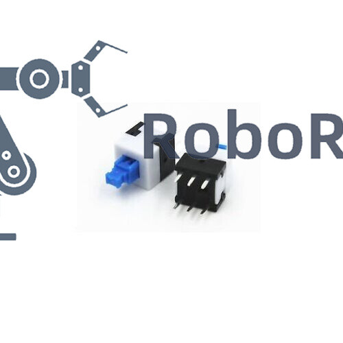 10PCS 8X8mm Cap Self-locking Type Square Blue Button Switch Control