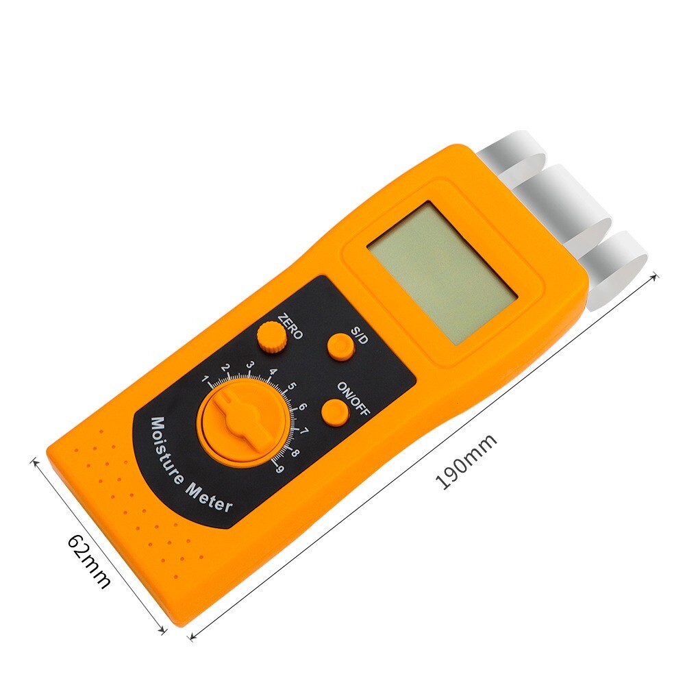 Digital Fabric Leather Textile Moisture Meter Moisture Content Measuring Tools