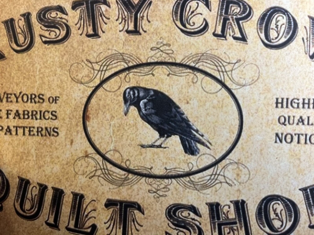 Rusty Crow, Quilt Shop, Rustic, Primitive Handcrafted Sign / Plaque