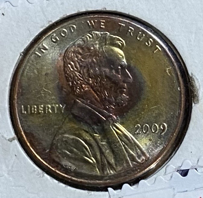 2009 Lincoln Bicentennial Penny Toned