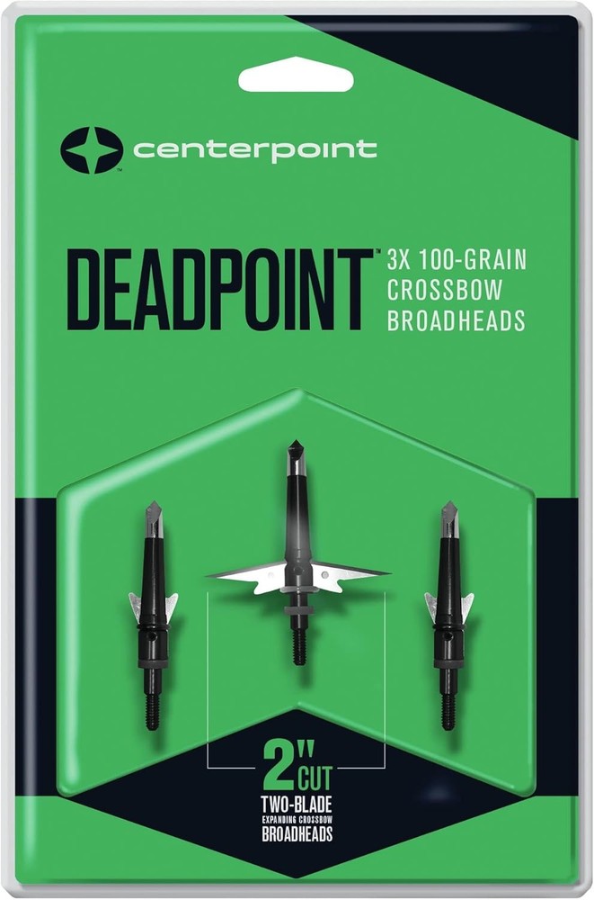 CenterPoint Archery AXCPBH100 DEADPOINT 100-Grain Mechanical One Size, Black
