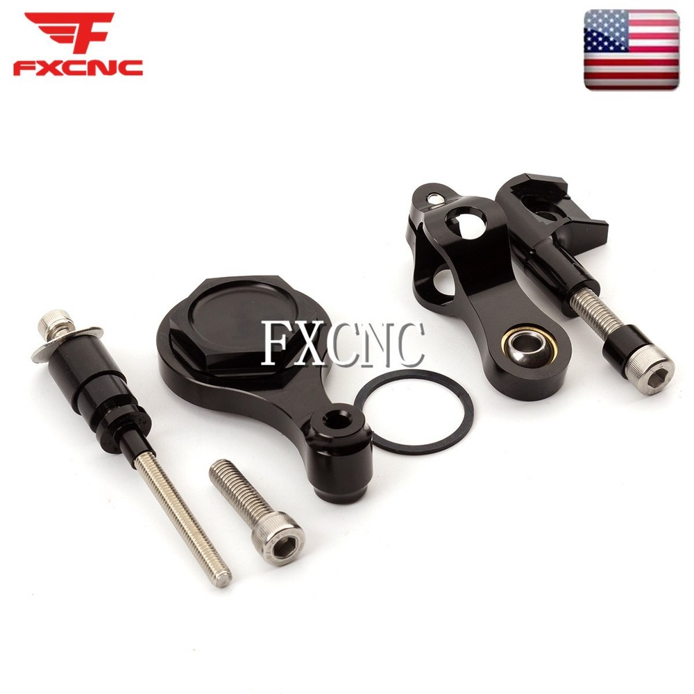 Steering Damper Stabilizer & Mount Bracket Support For Yamaha YZF R1 2006-2018