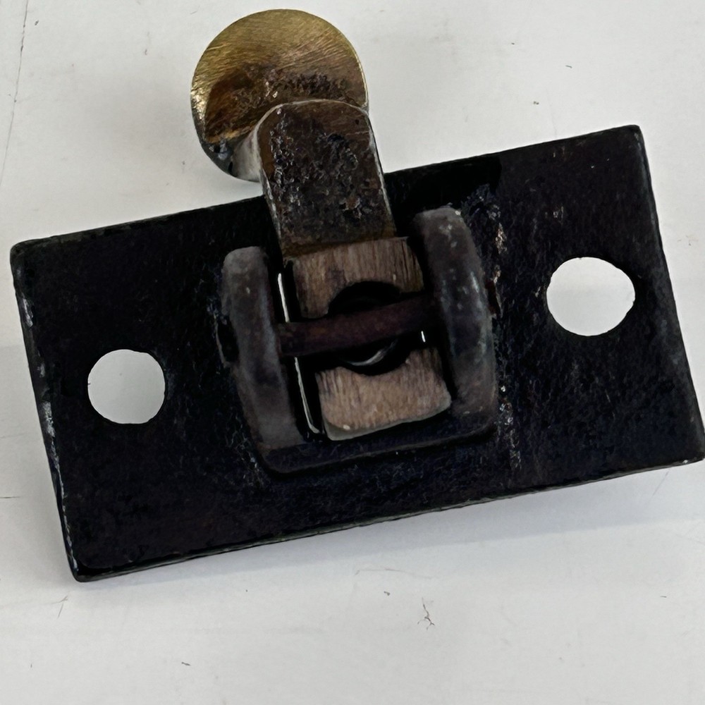 Antique Brass And Cast Iron Window Sash Latch