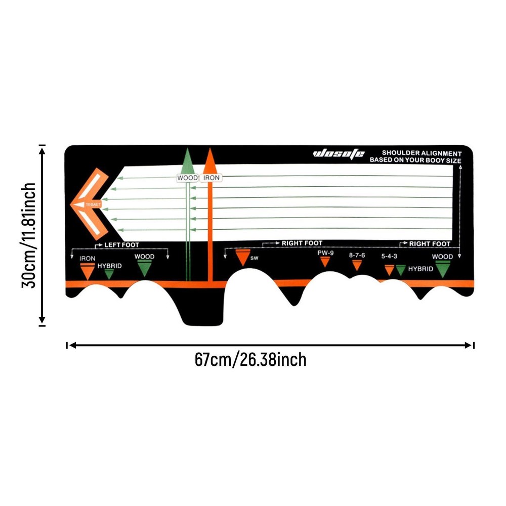 Golf Exercise Sky Mat, Golf-swung-exercise Control Mat for Hit Detection, Golf