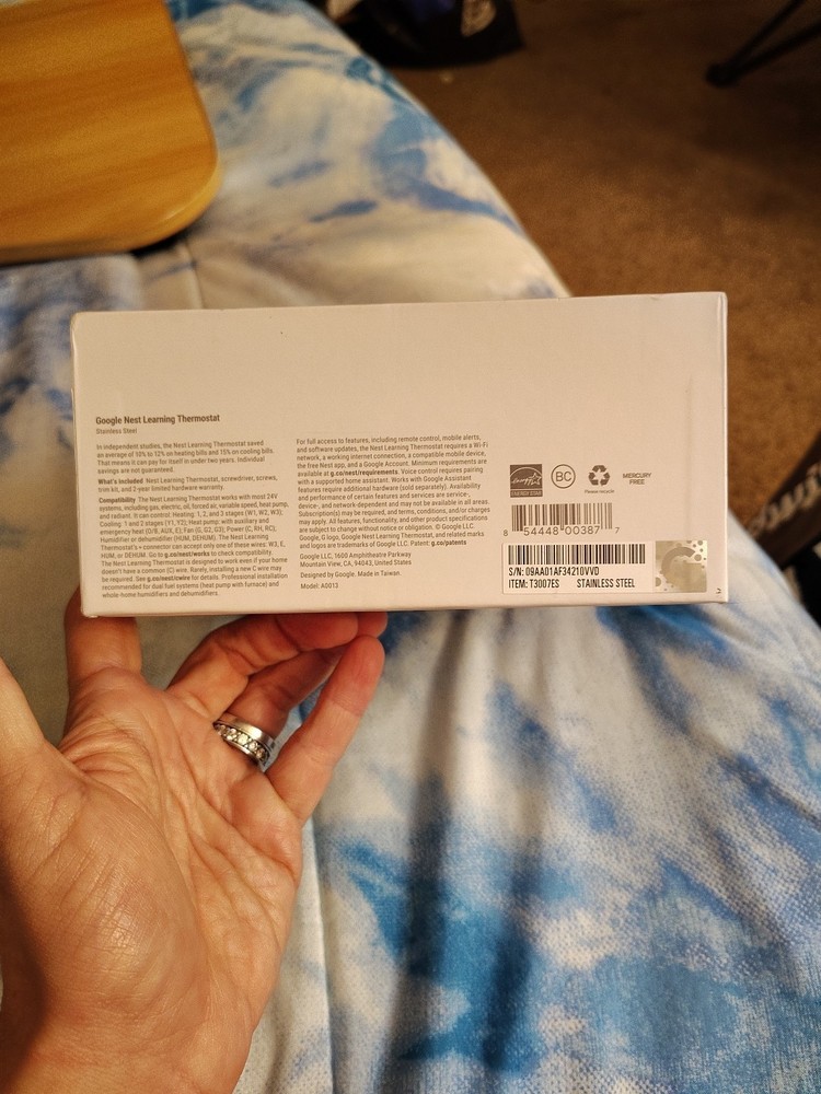 Google Nest T3007ES - Learning Thermostat