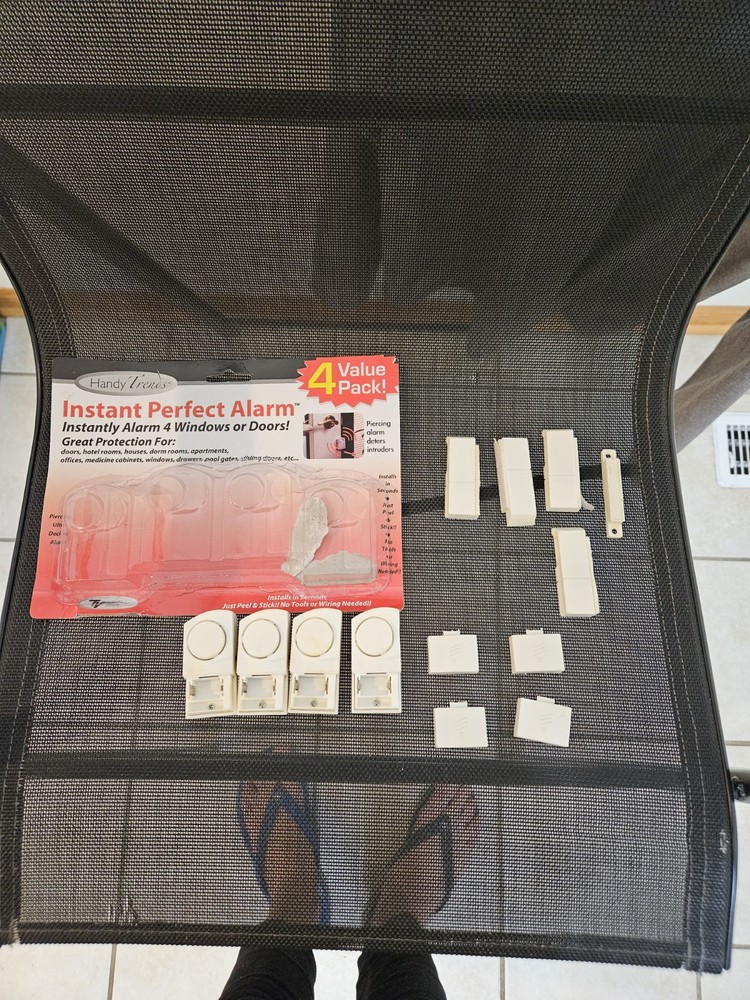 Instant Alarm 4 Count Value Pack for Doors Windows Home Security Used