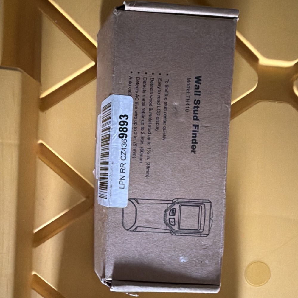 JAXWQ H-410 Wall Stud Finder Stud Sensor Silver Black LCD Display MPN H-410