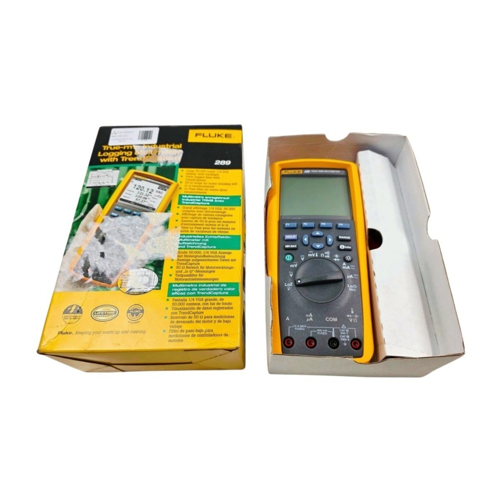 Fluke 289 Digital Multimeter with Box and Test Leads