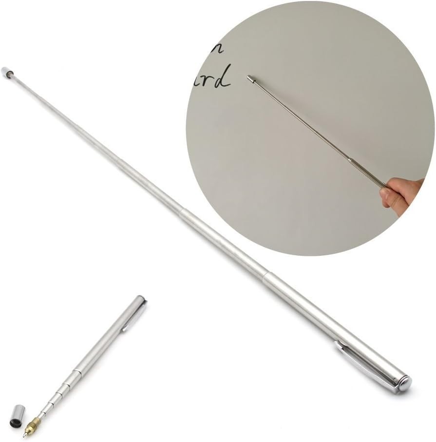 2PCS Stainless Steel Pen with Clip - Hand Pointer Extendable 2-PACK