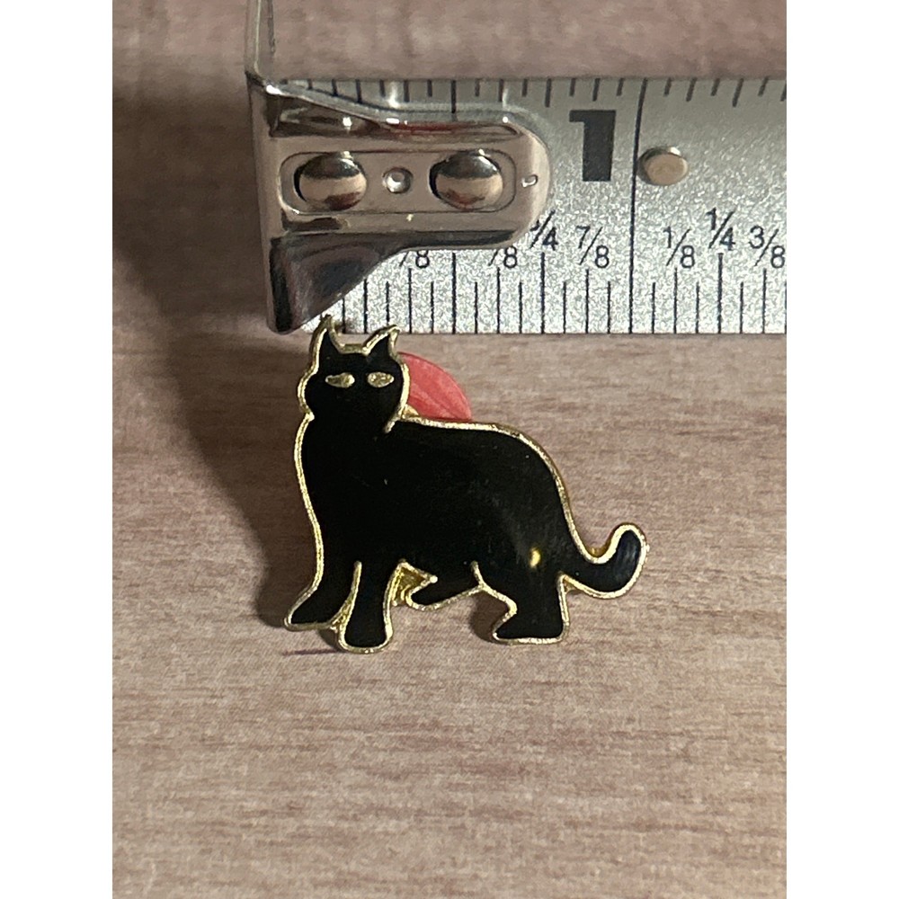 Black Cat Vintage Pin