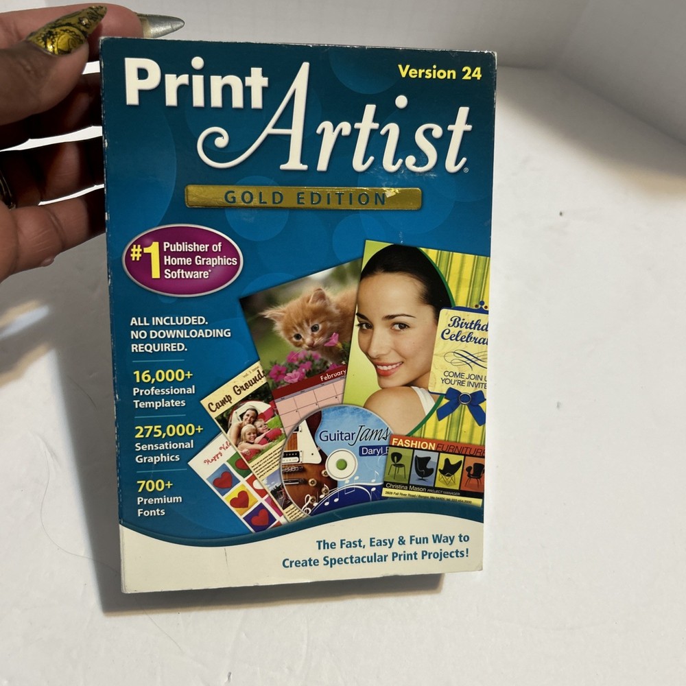 2011 PRINT ARTIST GOLD EDITION PC Computer Home Graphics Software Version 24