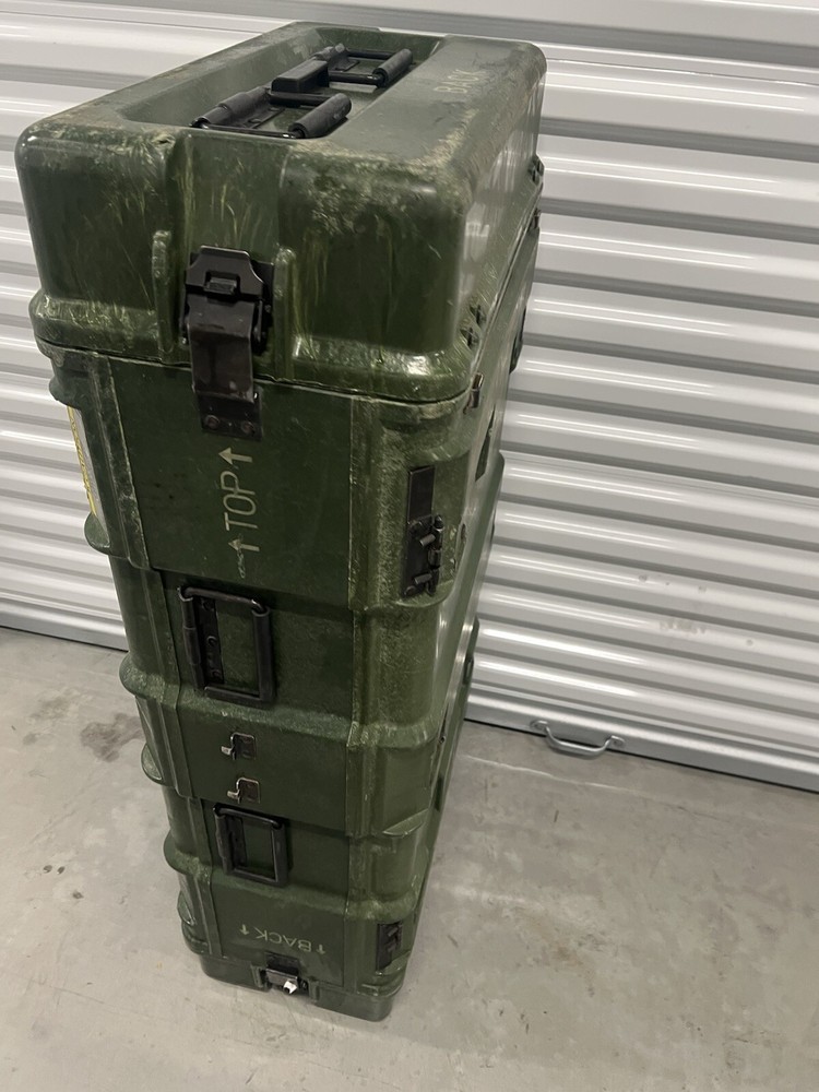 HARDIGG STYLE RACK MOUNT CASE GENERAL DYNAMICS MILITARY ELECTRONICS CRATE 34"-5U