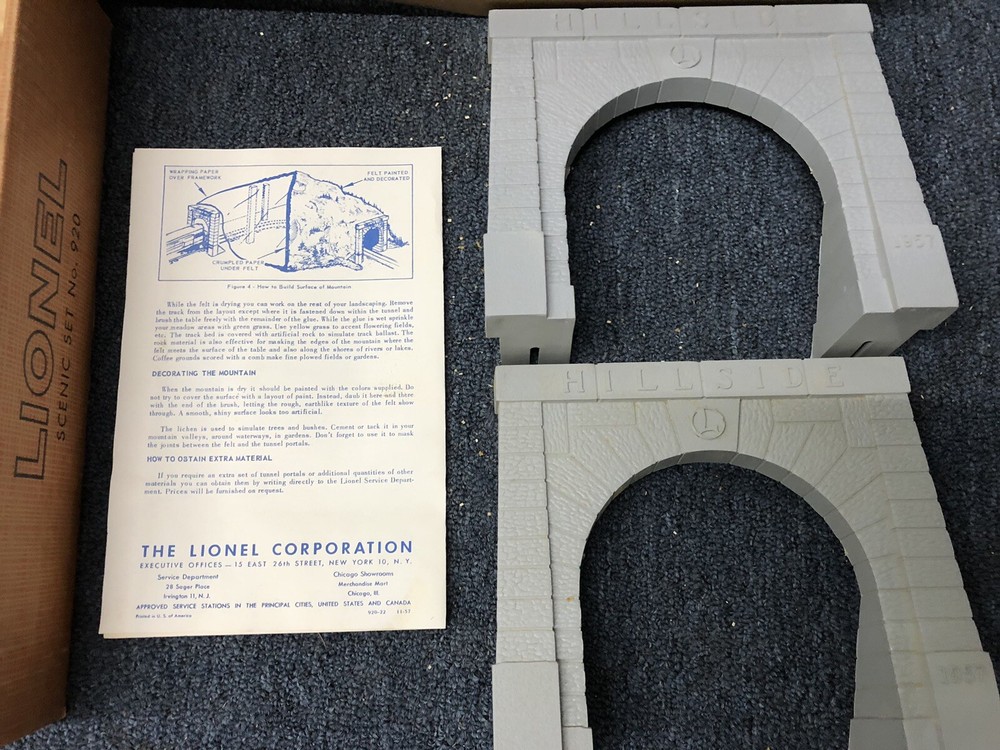 Lionel No. 920 Scenic Set- Original Box