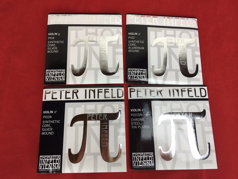 2 x 100% Authentic Thomastik Peter Infeld Violin String Set 4/4 with Tin E