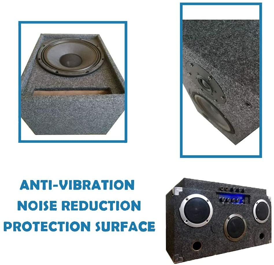 Car Trunk Liner Speaker Box Sub Woofer Wrap Carpet Under-felt Upholstery Replace