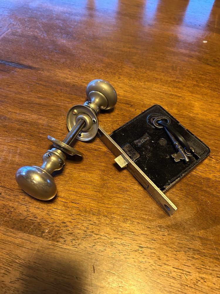 Russwin Mortise Lock with Handles and Key