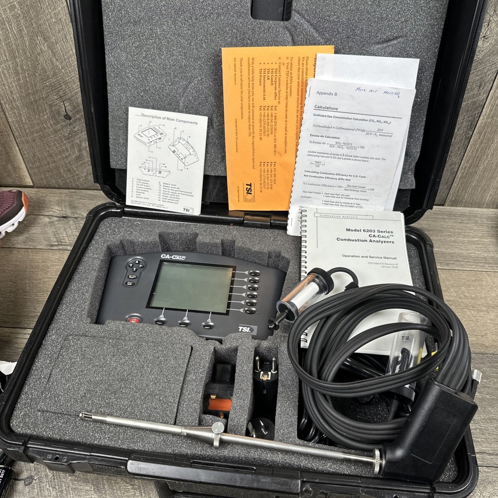 TSI CA-Calc 6203 Combustion Analyzer ⚠️Powered On Sold As-is⚠️