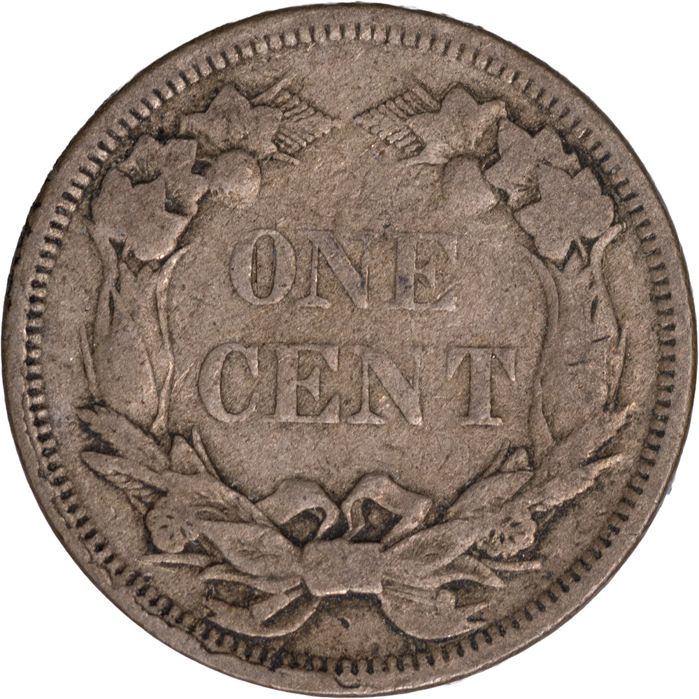 1858 1C Flying Eagle Cent - Small Letters ~ Fine