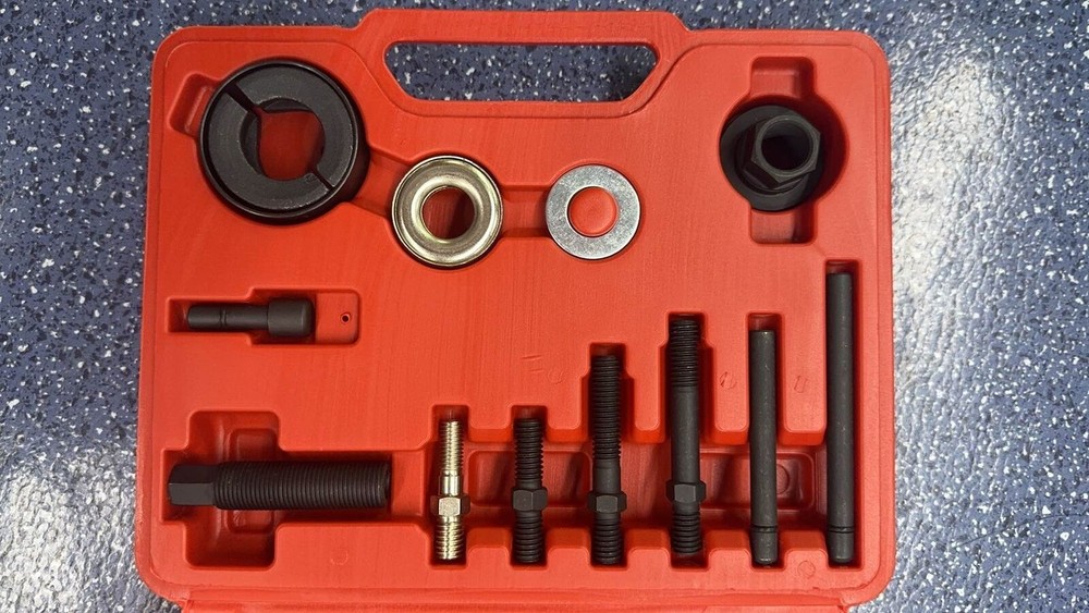 Power Steering Pump Pulley Puller Remover & Alternator Installer Tool Kit Set