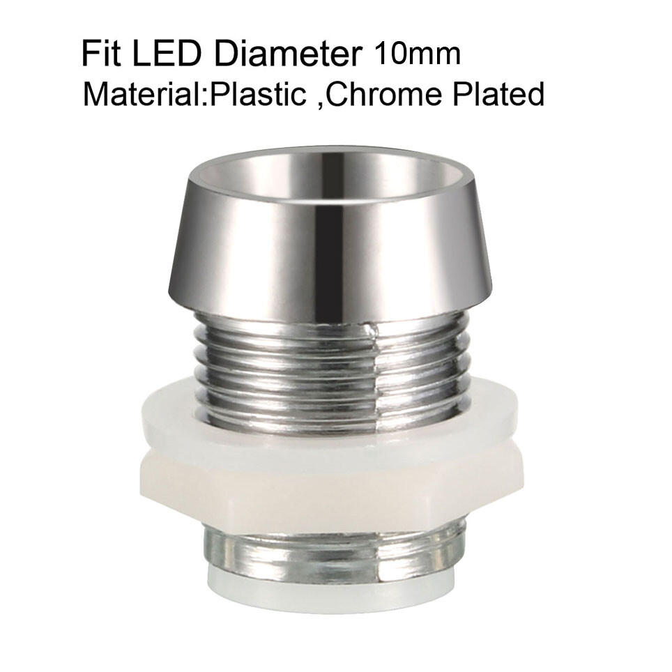 30Pcs 10mm LED Lamp Holder Light Bulb Socket for Light-emitting Diode Lighting