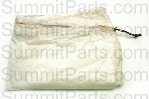 LARGE WHITE NYLON LAUNDRY BAG SIZE 30" X 40", DRAWSTRING CLOSURE