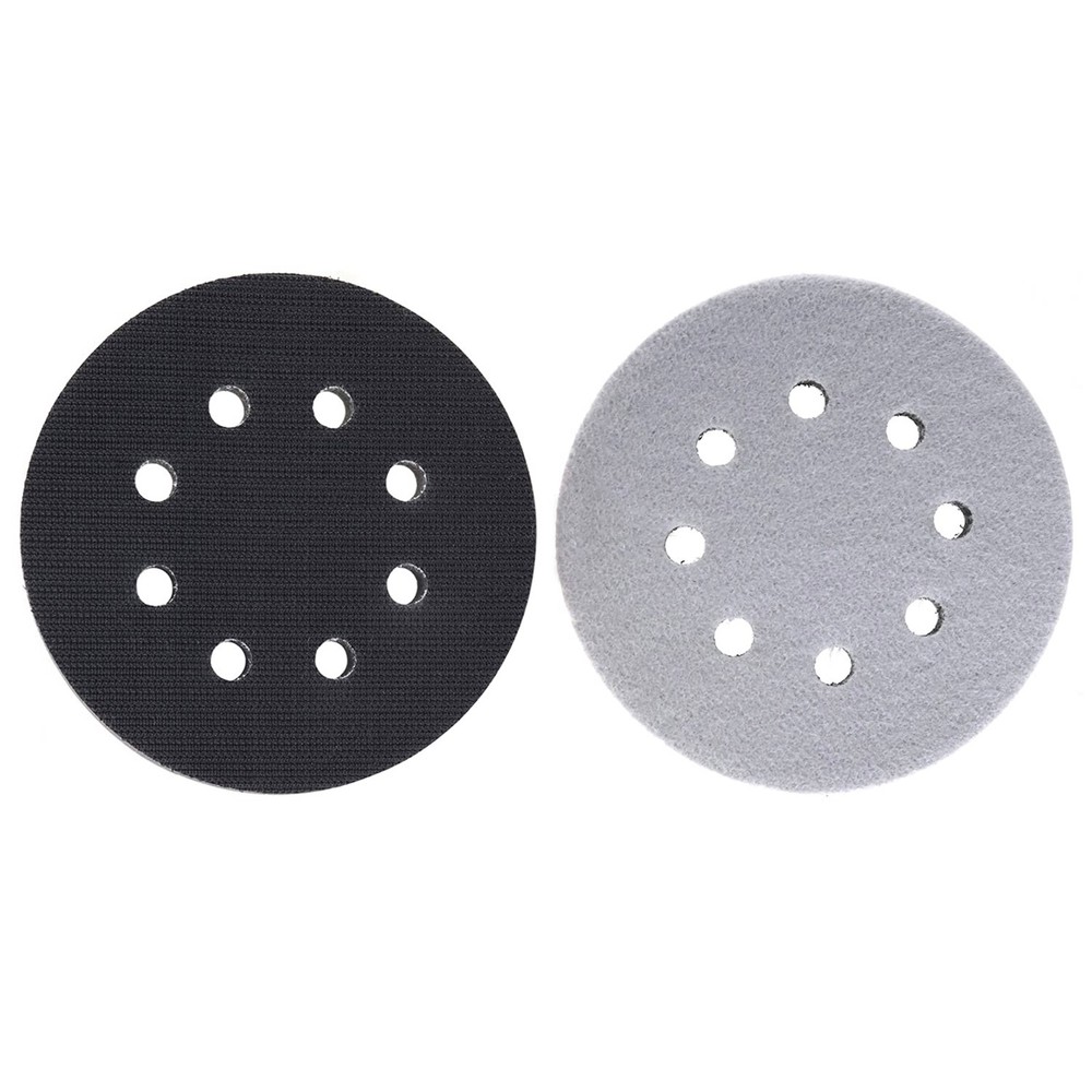 2PCS 5in Hook Loop Foam Cushion Interface Sanding Disc Sander Buffer Backing Pad