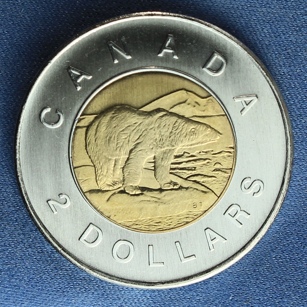 Canada 2007 Toonie 2$ from a Mint Roll (Normal Reverse)