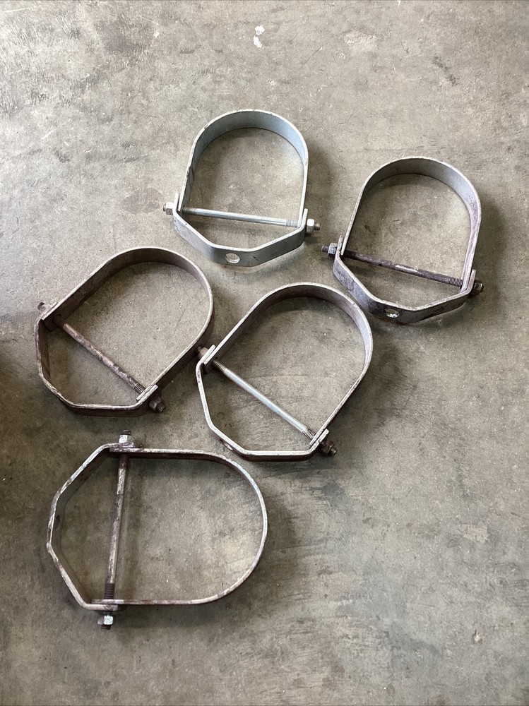 Five 6” adjustable Pipe Hanger Clevis Caddy.