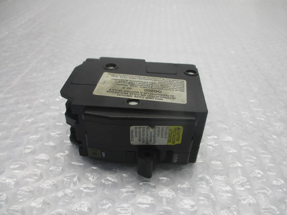 SQUARE D QO200 BREAKER 2POLE 60AMP UNMP..
