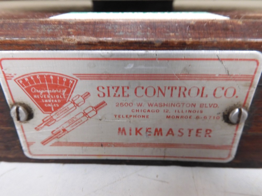 Size Control MikeMaster - Micrometer Calibrator/Standard 1-6" - PJ38