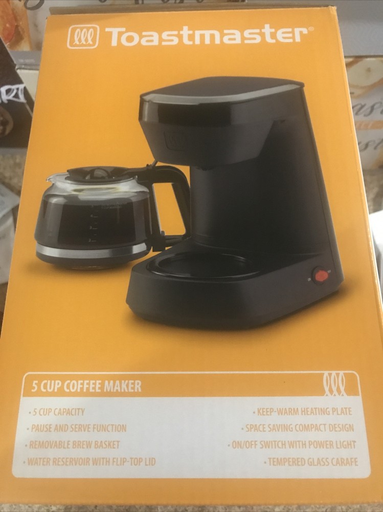 Toastmaster 5 Cup Coffee Maker New In Box W UPC Label Attached